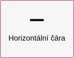 vkladanie horizontálne čiary na stránku