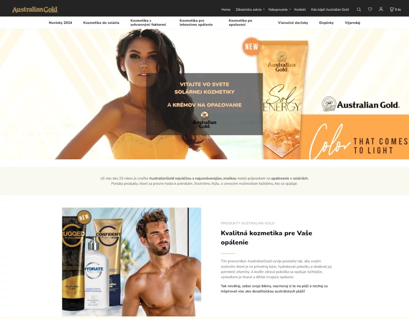 ClickEshop reference - Výhradní a jediný distributor značky Australiangold na Slovensku