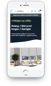 ClickEshop reference - mobilná verze Rolety / Sítě proti hmyzu / Garnýže